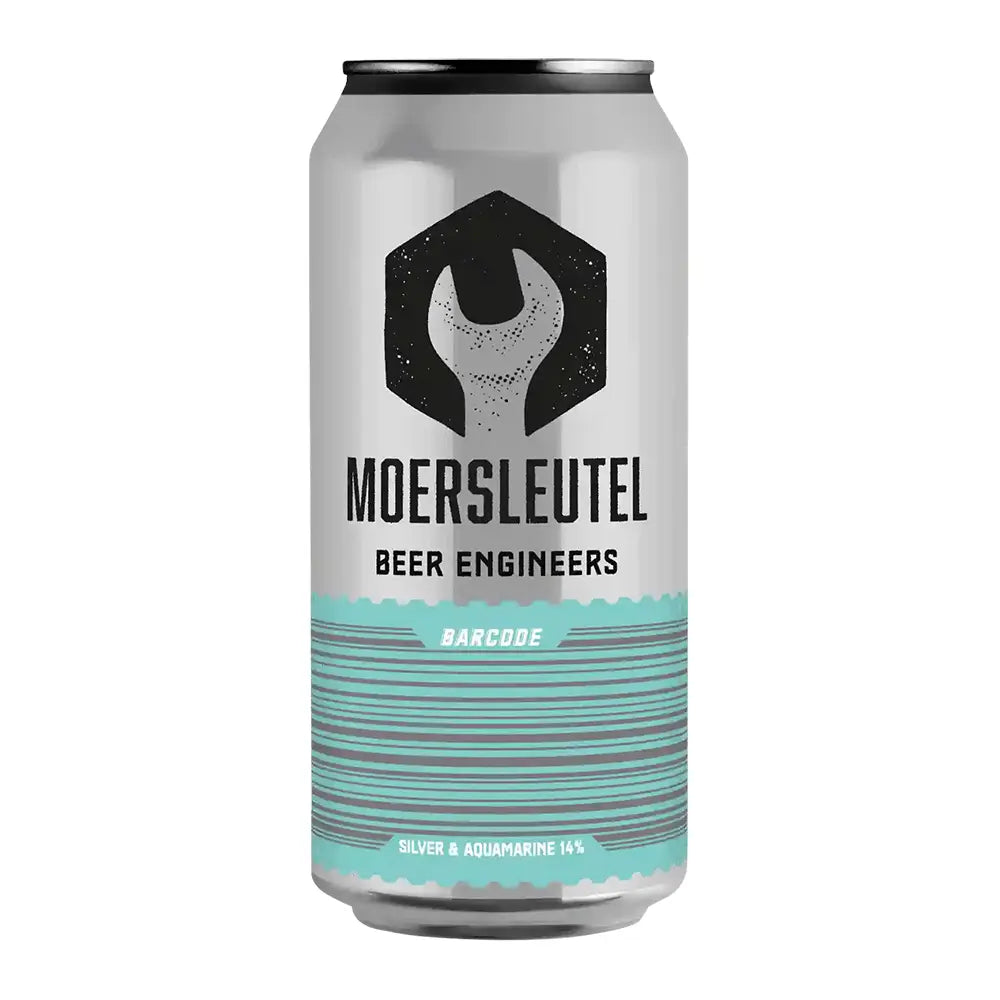 Moersleutel - Barcode: Silver & Aquamarine