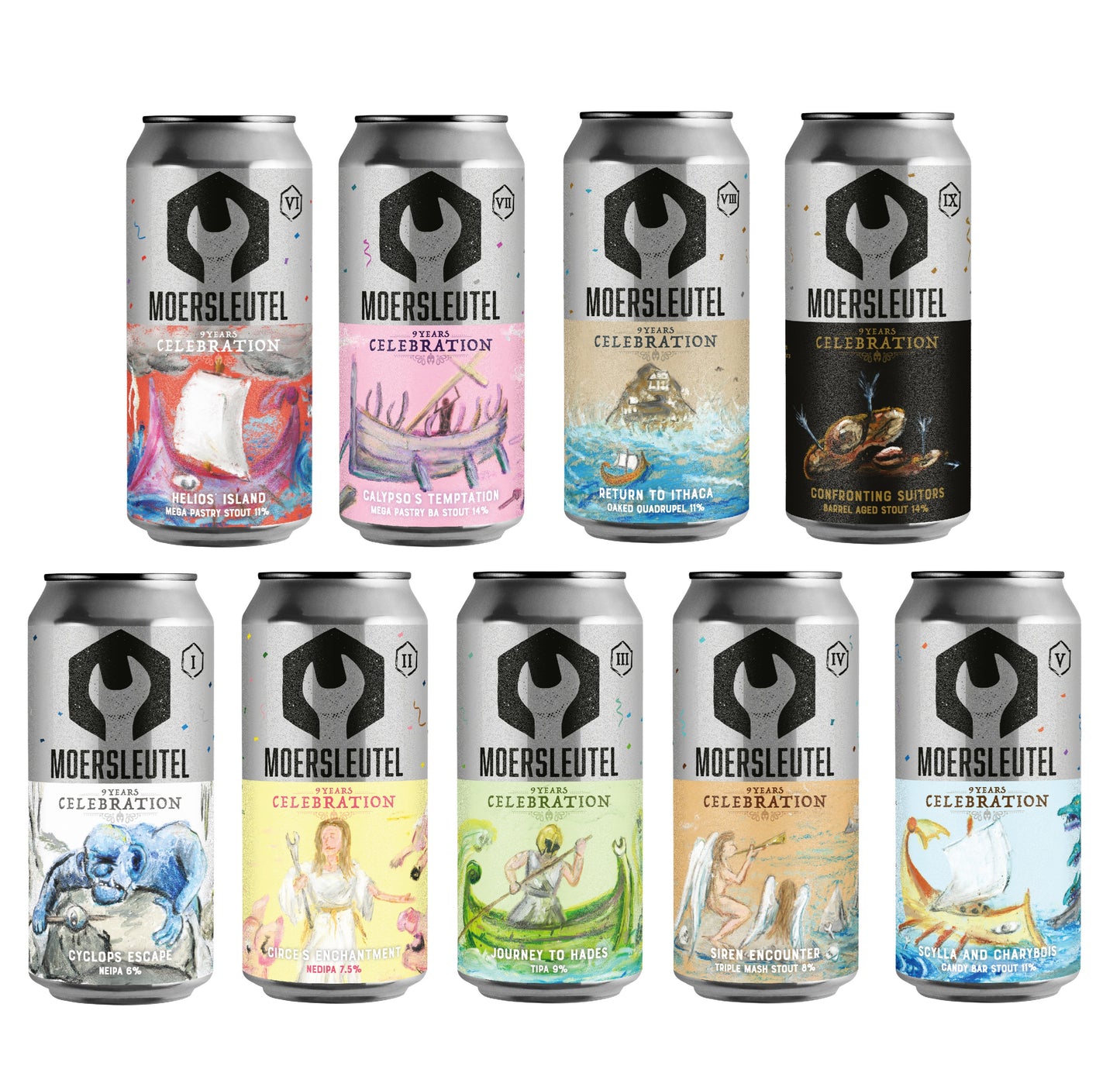 Moersleutel - 9th Anniversary Set I+II+III (9x)