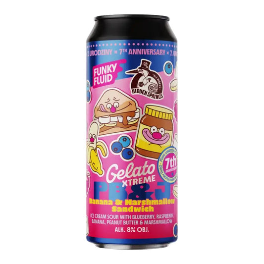 Funky Fluid - Gelato XTREME: PB&J Banana & Marshmallow Sandwich (7th Anniversary Hidden Springs collab)