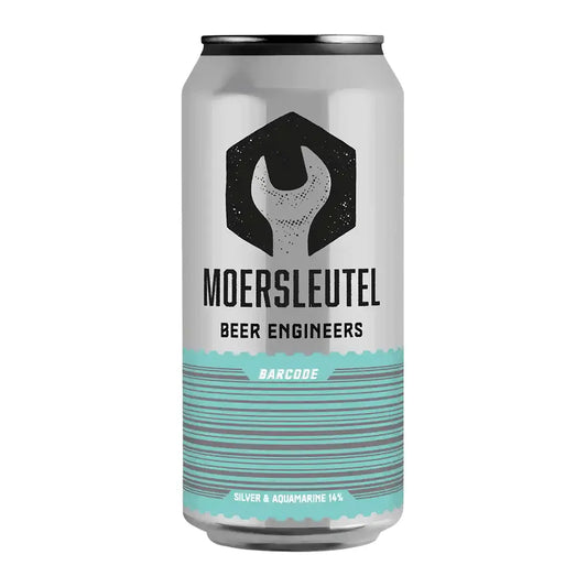 Moersleutel - Barcode: Silver & Aquamarine